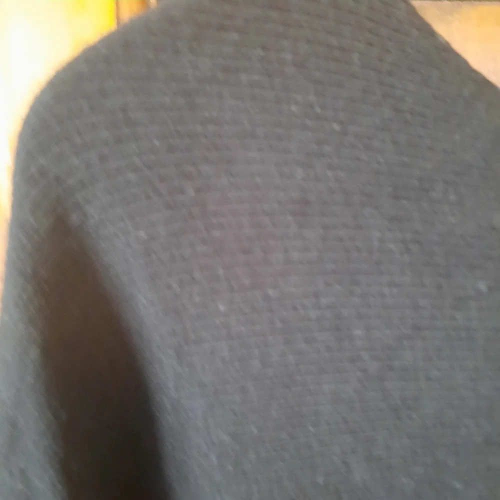 Thyme + Honey Cotton Blend Black Wide Boatneck Dolman Sleeve Knit Sweater Size L